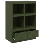 vidaXL Dulap înalt verde măslină 67x39x95 cm oțel vidaXL Dulap înalt verde măslină 67x39x95 cm oțel