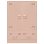 vidaXL Dulap înalt Roz 67x39x95 cm oțel vidaXL Dulap înalt Roz 67x39x95 cm oțel