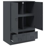 vidaXL Dulap înalt, antracit, 67x39x95 cm, oțel vidaXL Dulap înalt, antracit, 67x39x95 cm, oțel