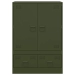 vidaXL Dulap înalt verde măslină 67x39x95 cm oțel vidaXL Dulap înalt verde măslină 67x39x95 cm oțel