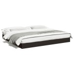 vidaXL Cadru de pat fără saltea Negru 180x200cm Lemn prelucrat