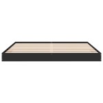 vidaXL Cadru de pat fără saltea Negru 180x200cm Lemn prelucrat