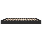 vidaXL Cadru de pat fără saltea Negru 180x200cm Lemn prelucrat