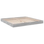 vidaXL Cadru de pat fără saltea Gri Sonoma 180x200cm Lemn prelucrat