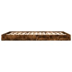 vidaXL Cadru de pat fără saltea Stejar afumat 160x200cm Lemn prelucrat