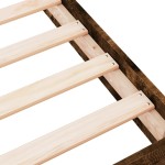 vidaXL Cadru de pat fără saltea Stejar afumat 160x200cm Lemn prelucrat