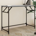 vidaXL Birou gri sonoma 100x45x76 cm lemn/oțel vopsit electrostatic vidaXL Birou gri sonoma 100x45x76 cm lemn/oțel vopsit electrostatic