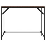 vidaXL Birou stejar maro 100x45x76 cm lemn/oțel vopsit electrostatic