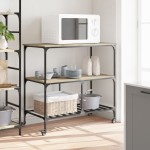 vidaXL Cărucior de bucătărie stejar sonoma 100x50x95 cm lemn prelucrat vidaXL Cărucior de bucătărie stejar sonoma 100x50x95 cm lemn prelucrat