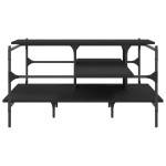 vidaXL Măsuță de cafea, negru, 100x100x48,5 cm, lemn prelucrat vidaXL Măsuță de cafea, negru, 100x100x48,5 cm, lemn prelucrat