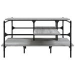 vidaXL Măsuță de cafea gri sonoma 100x100x48,5 cm lemn prelucrat