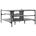 vidaXL Măsuță de cafea gri sonoma 100x100x48,5 cm lemn prelucrat