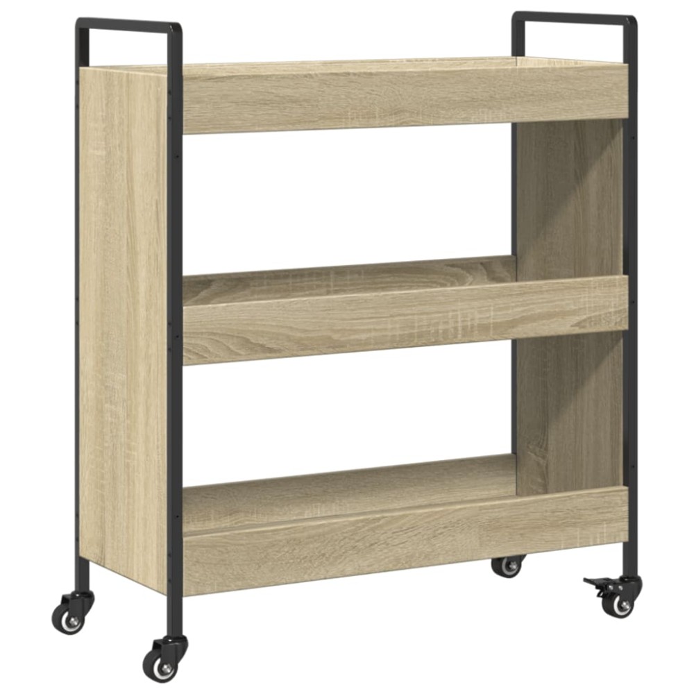 vidaXL Cărucior de bucătărie stejar sonoma 70x30x82 cm lemn prelucrat