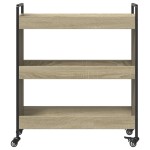 vidaXL Cărucior de bucătărie stejar sonoma 70x30x82 cm lemn prelucrat vidaXL Cărucior de bucătărie stejar sonoma 70x30x82 cm lemn prelucrat