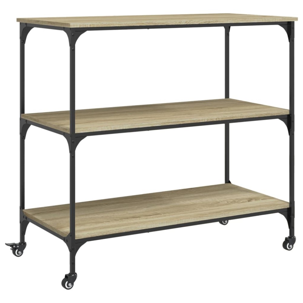 vidaXL Cărucior de bucătărie stejar sonoma 102x50x95 cm lemn