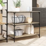 vidaXL Cărucior de bucătărie stejar sonoma 102x50x95 cm lemn vidaXL Cărucior de bucătărie stejar sonoma 102x50x95 cm lemn