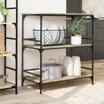 vidaXL Cărucior de bucătărie stejar sonoma 100,5x50x105 cm lemn vidaXL Cărucior de bucătărie stejar sonoma 100,5x50x105 cm lemn