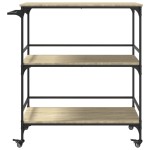 vidaXL Cărucior de bucătărie stejar sonoma 100,5x50x105 cm lemn vidaXL Cărucior de bucătărie stejar sonoma 100,5x50x105 cm lemn