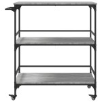 vidaXL Cărucior de bucătărie, gri sonoma 100,5x50x105cm lemn prelucrat vidaXL Cărucior de bucătărie, gri sonoma 100,5x50x105cm lemn prelucrat