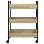 vidaXL Cărucior de bucătărie stejar sonoma 50x30x70 cm lemn prelucrat vidaXL Cărucior de bucătărie stejar sonoma 50x30x70 cm lemn prelucrat