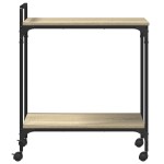 vidaXLCărucior de bucătărie stejar sonoma60,5x31x72,5cm lemn prelucrat vidaXLCărucior de bucătărie stejar sonoma60,5x31x72,5cm lemn prelucrat