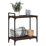 vidaXL Cărucior de bucătărie, stejar maro60,5x31x72,5cm lemn prelucrat vidaXL Cărucior de bucătărie, stejar maro60,5x31x72,5cm lemn prelucrat