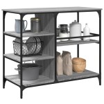 vidaXL Cărucior de bucătărie, gri sonoma 100x45x89,5 cm lemn prelucrat vidaXL Cărucior de bucătărie, gri sonoma 100x45x89,5 cm lemn prelucrat