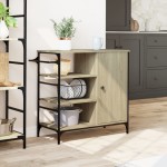 vidaXL Cărucior de bucătărie, stejar sonoma, 87,5x38,5x84,5 cm, lemn vidaXL Cărucior de bucătărie, stejar sonoma, 87,5x38,5x84,5 cm, lemn