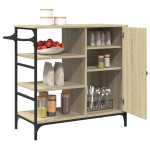 vidaXL Cărucior de bucătărie, stejar sonoma, 87,5x38,5x84,5 cm, lemn vidaXL Cărucior de bucătărie, stejar sonoma, 87,5x38,5x84,5 cm, lemn