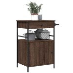 vidaXL Cărucior de bucătărie, stejar maro 56x43x89,5 cm lemn prelucrat vidaXL Cărucior de bucătărie, stejar maro 56x43x89,5 cm lemn prelucrat