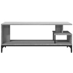 vidaXL Comodă TV, gri sonoma, 102x40x41 cm, lemn și oțel vidaXL Comodă TV, gri sonoma, 102x40x41 cm, lemn și oțel