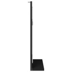 vidaXL Oglindă baie cu raft negru 50x12x60 cm lemn prelucrat