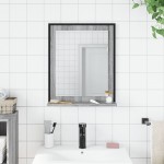 vidaXL Oglindă baie cu raft gri sonoma 50x12x60 cm lemn prelucrat
