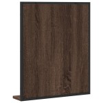 vidaXL Oglindă baie cu raft stejar maro 50x12x60 cm lemn prelucrat