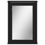 vidaXL Dulap baie cu oglindă negru 42x12x60 cm lemn compozit vidaXL Dulap baie cu oglindă negru 42x12x60 cm lemn compozit
