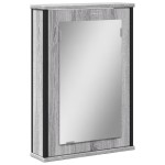 vidaXL Dulap baie cu oglindă gri sonoma 42x12x60 cm lemn compozit vidaXL Dulap baie cu oglindă gri sonoma 42x12x60 cm lemn compozit