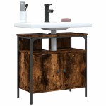 vidaXL Dulap chiuvetă baie, stejar fumuriu, 60x30x60 cm lemn prelucrat vidaXL Dulap chiuvetă baie, stejar fumuriu, 60x30x60 cm lemn prelucrat