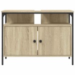vidaXL Dulap chiuvetă baie, stejar sonoma, 80x30x60 cm, lemn prelucrat vidaXL Dulap chiuvetă baie, stejar sonoma, 80x30x60 cm, lemn prelucrat