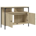 vidaXL Dulap chiuvetă baie, stejar sonoma, 80x30x60 cm, lemn prelucrat vidaXL Dulap chiuvetă baie, stejar sonoma, 80x30x60 cm, lemn prelucrat
