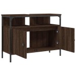 vidaXL Dulap chiuvetă de baie, stejar maro, 80x30x60 cm lemn prelucrat vidaXL Dulap chiuvetă de baie, stejar maro, 80x30x60 cm lemn prelucrat