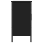 vidaXL Dulap pentru chiuvetă baie, negru, 60x30x60 cm, lemn prelucrat vidaXL Dulap pentru chiuvetă baie, negru, 60x30x60 cm, lemn prelucrat
