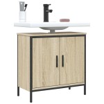 vidaXL Dulap chiuvetă baie, stejar sonoma, 60x30x60 cm, lemn prelucrat vidaXL Dulap chiuvetă baie, stejar sonoma, 60x30x60 cm, lemn prelucrat