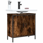 vidaXL Dulap chiuvetă baie, stejar fumuriu, 60x30x60 cm lemn prelucrat vidaXL Dulap chiuvetă baie, stejar fumuriu, 60x30x60 cm lemn prelucrat
