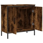 vidaXL Dulap chiuvetă baie, stejar fumuriu, 60x30x60 cm lemn prelucrat vidaXL Dulap chiuvetă baie, stejar fumuriu, 60x30x60 cm lemn prelucrat