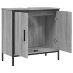 vidaXL Dulap chiuvetă baie, gri sonoma, 60x30x60 cm, lemn prelucrat vidaXL Dulap chiuvetă baie, gri sonoma, 60x30x60 cm, lemn prelucrat