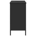 vidaXL Dulap pentru chiuvetă baie, negru, 80x30x60 cm, lemn prelucrat vidaXL Dulap pentru chiuvetă baie, negru, 80x30x60 cm, lemn prelucrat