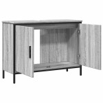 vidaXL Dulap chiuvetă baie, gri sonoma, 80x30x60 cm, lemn prelucrat vidaXL Dulap chiuvetă baie, gri sonoma, 80x30x60 cm, lemn prelucrat