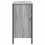 vidaXL Dulap chiuvetă baie, gri sonoma, 80x30x60 cm, lemn prelucrat vidaXL Dulap chiuvetă baie, gri sonoma, 80x30x60 cm, lemn prelucrat