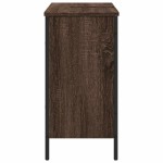 vidaXL Dulap chiuvetă de baie, stejar maro, 80x30x60 cm lemn prelucrat vidaXL Dulap chiuvetă de baie, stejar maro, 80x30x60 cm lemn prelucrat
