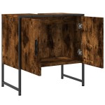 vidaXL Dulap chiuvetă baie, stejar fumuriu, 60x33x60 cm lemn prelucrat vidaXL Dulap chiuvetă baie, stejar fumuriu, 60x33x60 cm lemn prelucrat